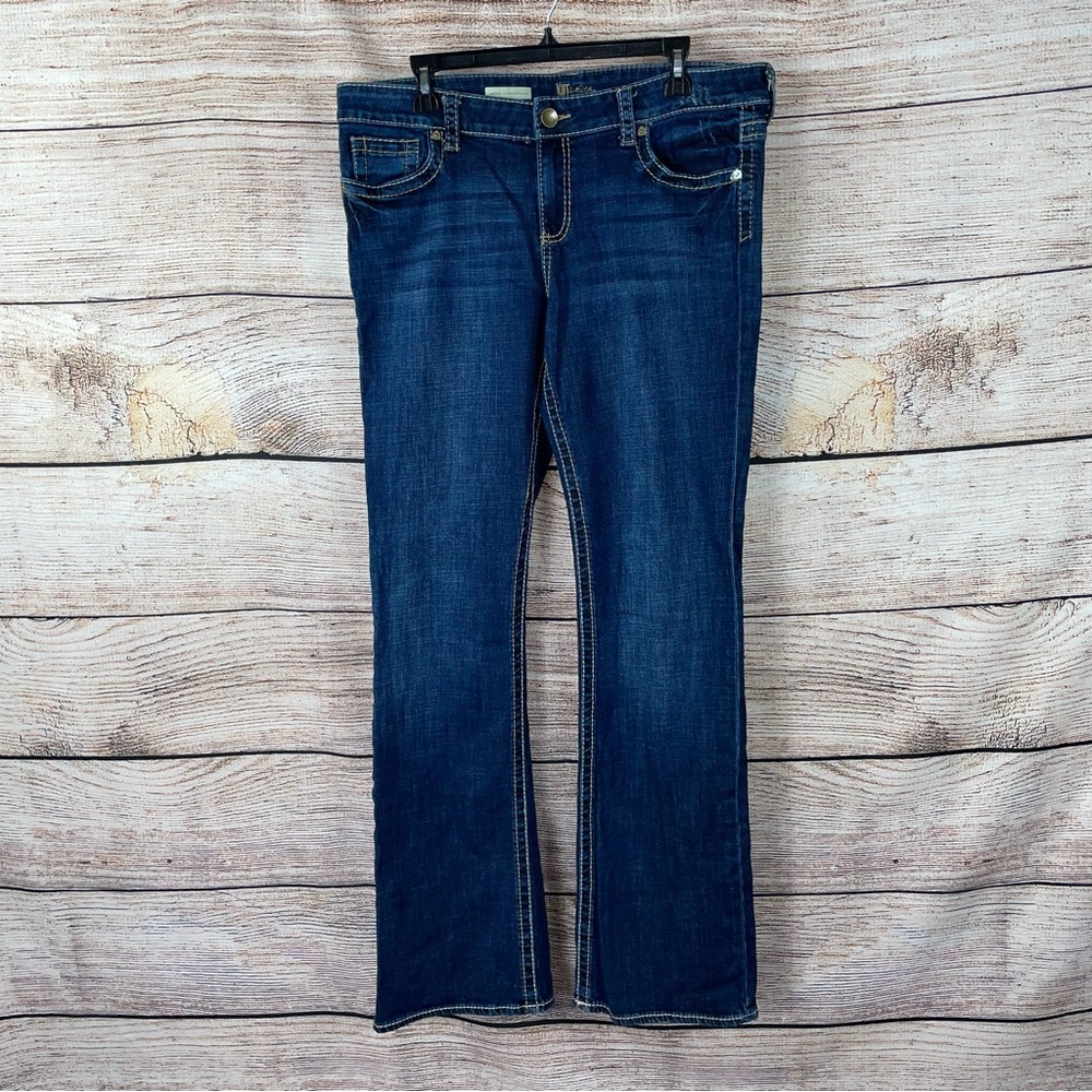 NWOT- KUT Natalie High Rise Long Boot Cut Jeans